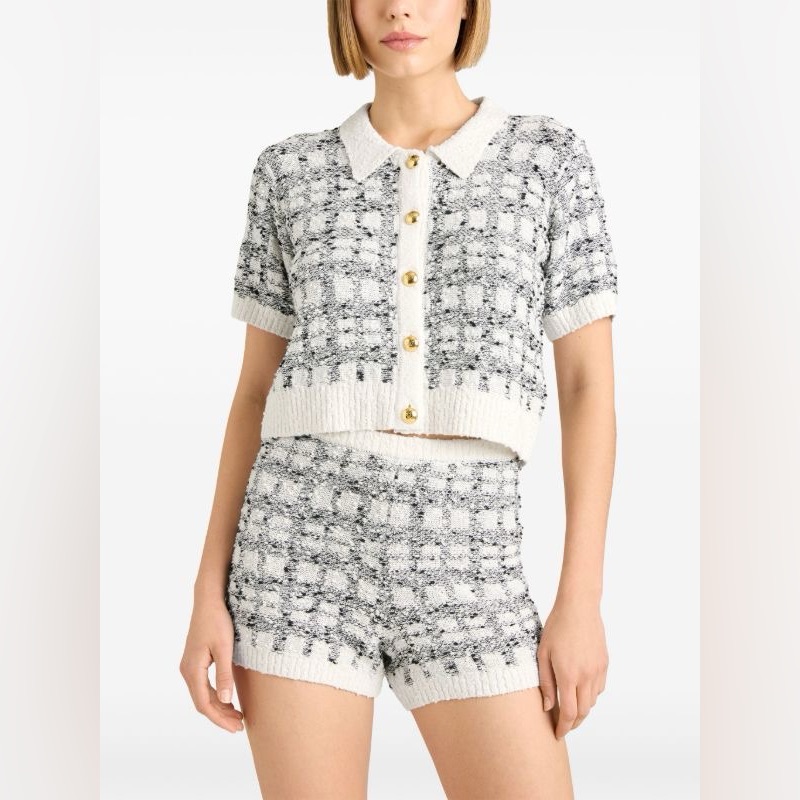 Nwt $345 Cinq Sept Adalee Short-Sleeve Cardigan